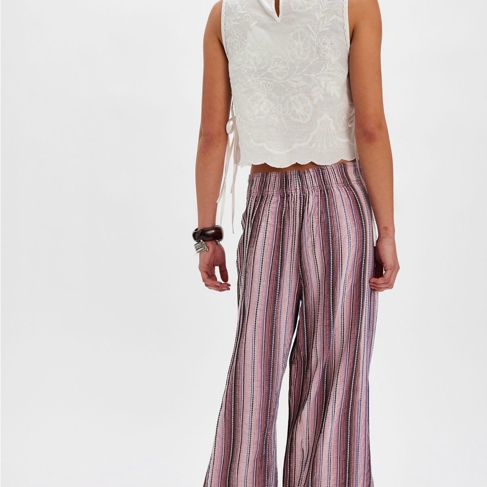 Brand new with tags Free People Day’s End linen pull on pants